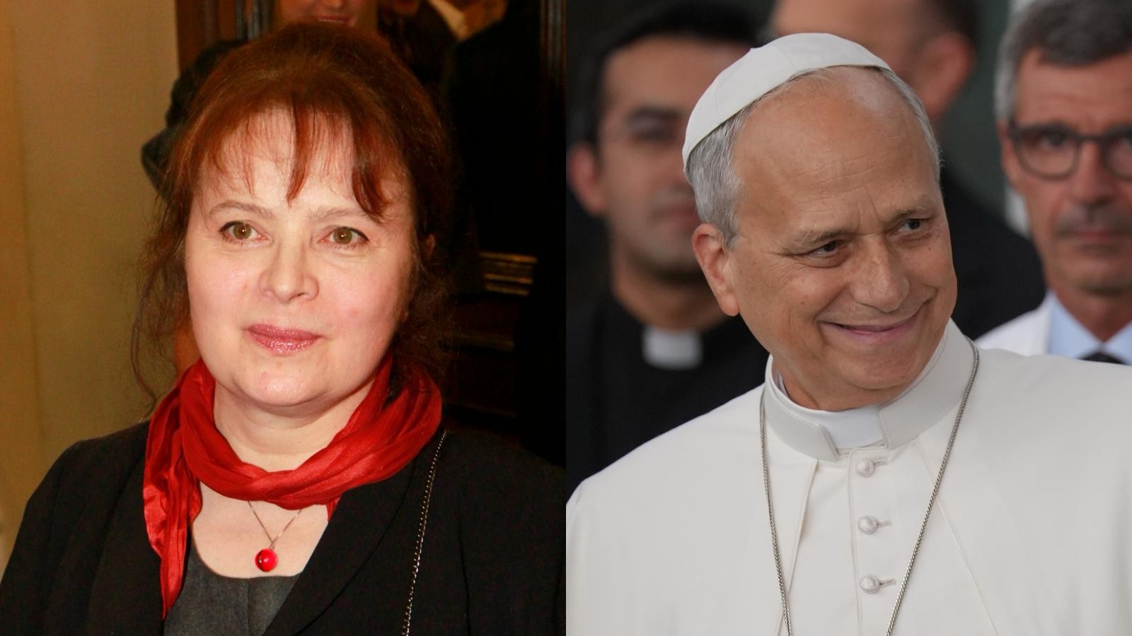Herečka Libuše Šafránková a pápež Lev XIV.