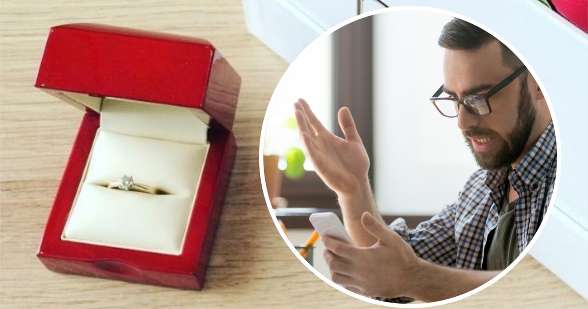 Wystawiła pierścionek zaręczynowy na grupie sprzedażowej. Odpalił się jej były narzeczony