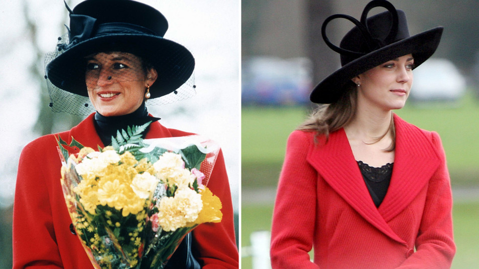 Diana w 1993 r. i Kate w 2006 r. 
