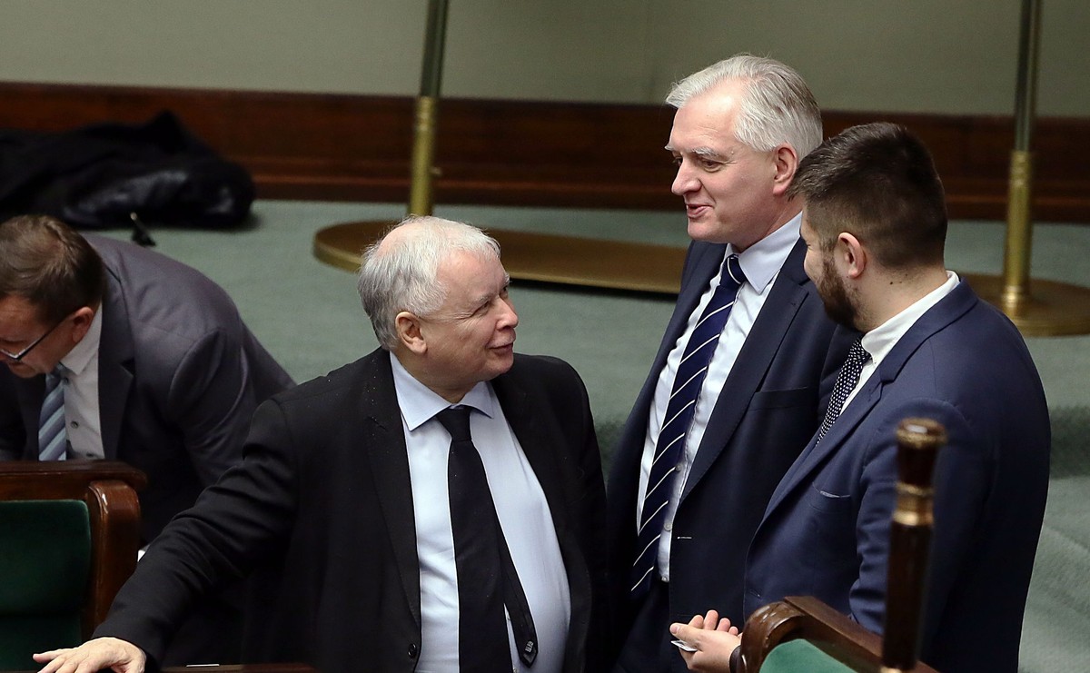 Jarosław Gowin i Jarosław Kaczyński