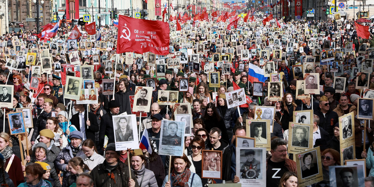 Rosja. Zabił siostrę, bo nie chciał wziąć udziału w akcji "Nieśmiertelny Pułk".