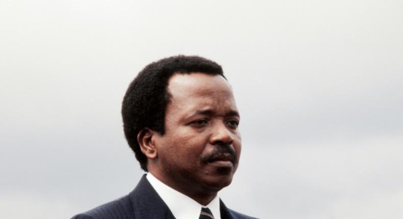 Cameroon's President Paul Biya, pictured here in 1983, has been in power for 37 years