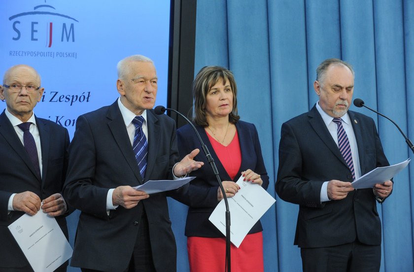 Jerzy Jachnik, Kornel Morawiecki, Małgorzata Zwiercan, Janusz Sanocki