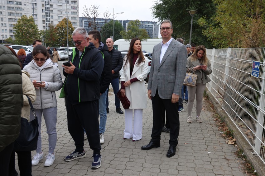Aleksandar Vučić na glasanju