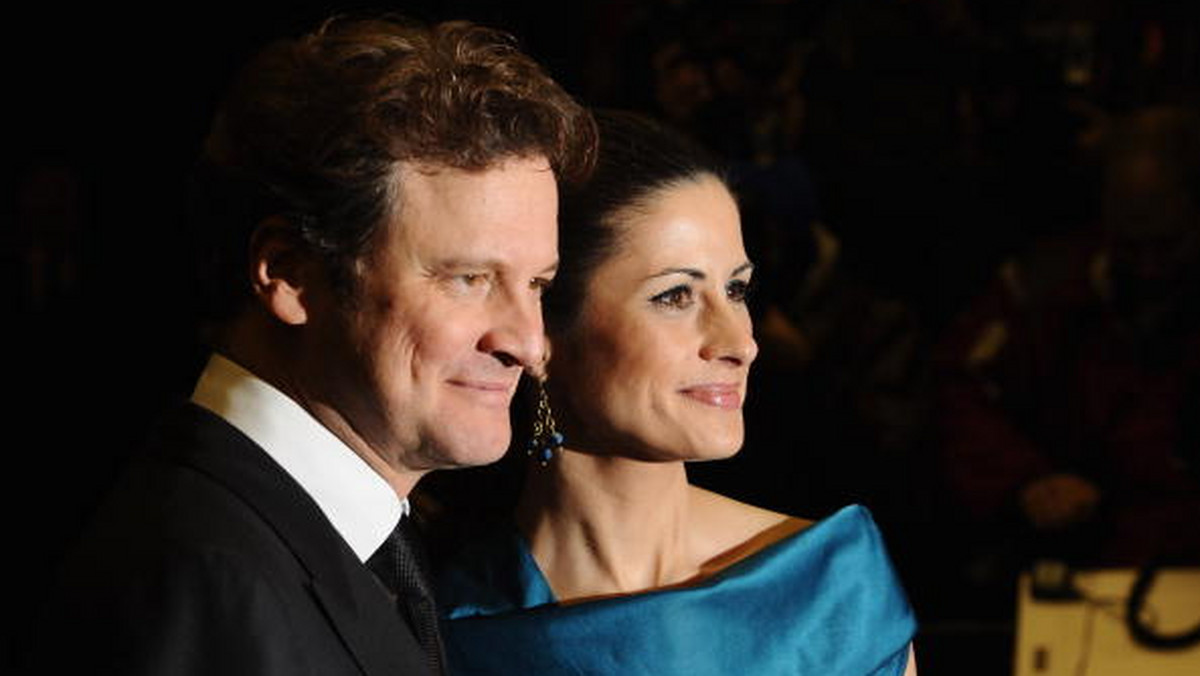 Colin Firth z żoną Livią Giuggioli na premierze "Samotnego mężczyzny"