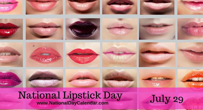 National Lipstick Day is celebrated annually on the 29th July 