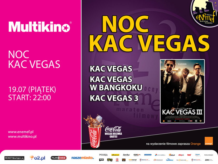 Plakat promujący ENEMEF Kac VEgas