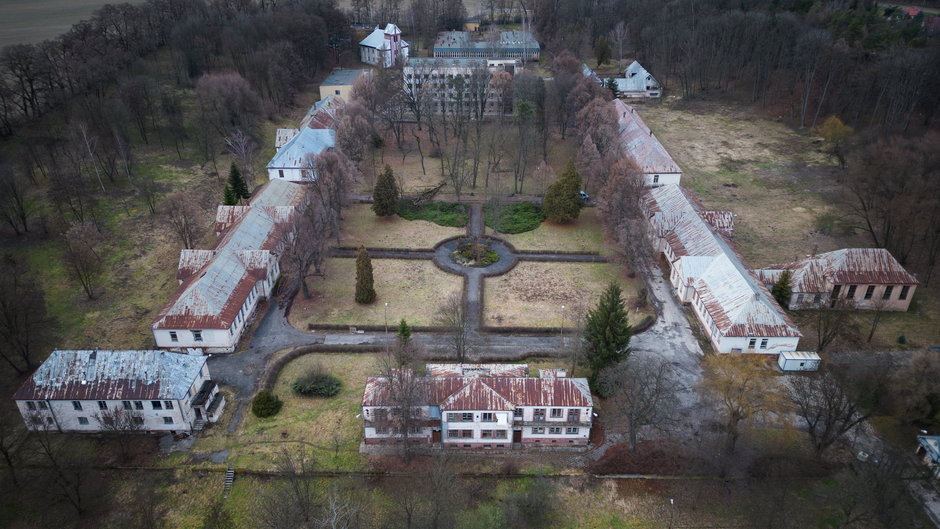 Teren dawnego szpitala okulistycznego w Witkowicach