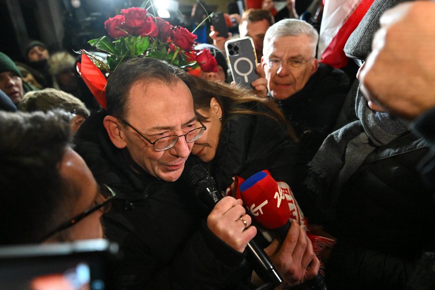 Mariusz Kamiński  po wyjściu na wolność, 23.01.2024