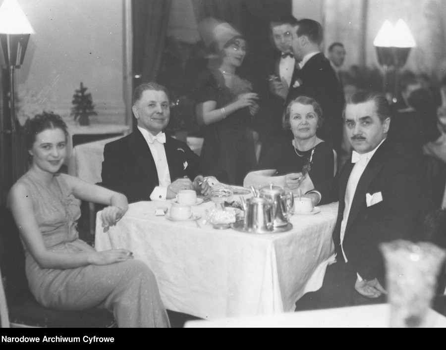 Bal sylwestrowy w Hotelu Bristol, 1935 r.