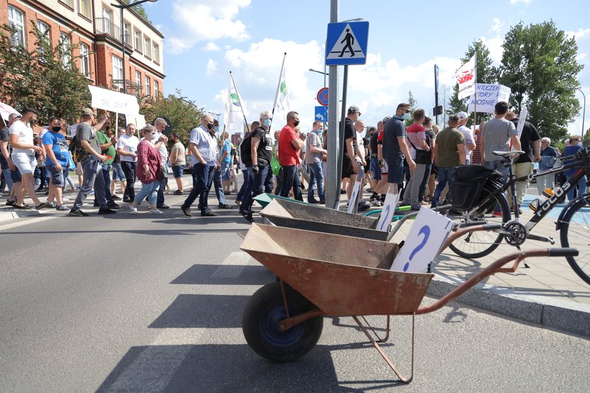 Protest w ZWiK w Łodzi