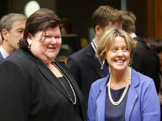Maggie De Block i Beatrice Lorenzin - mnister zdrowia Włoch