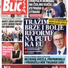 Blic naslovna strana za 6.2.