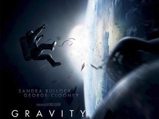 Plakat promujący film "Grawitacja"