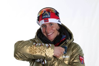 Akt Marit Bjoergen robi furorę w norweskiej galerii