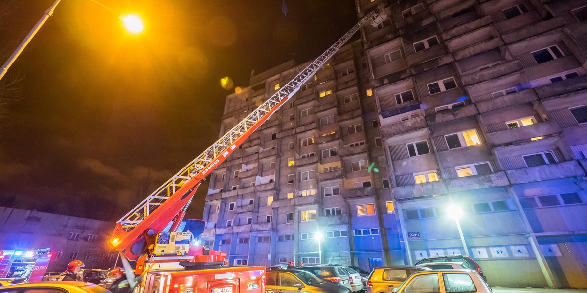 Pożar na łódzkim Manhattanie 