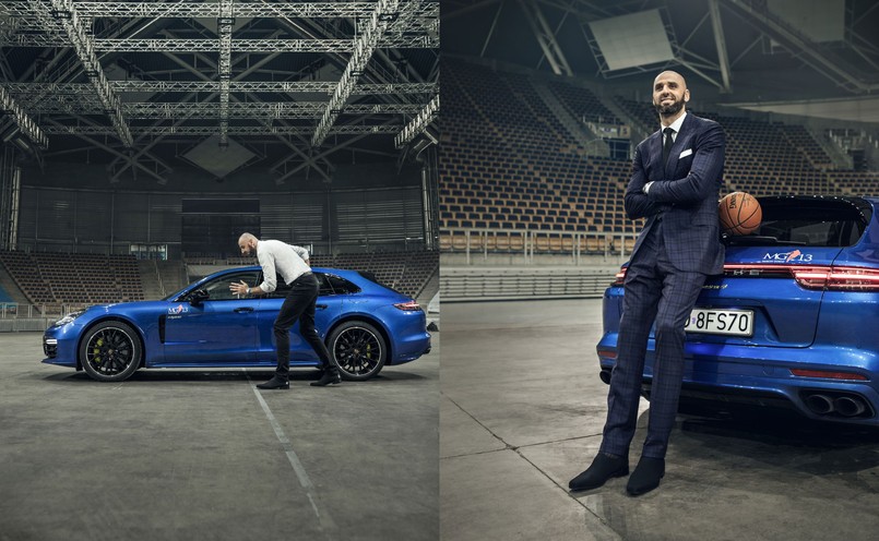 Marcin Gortat i Porsche Panamera 4 E-Hybrid Sport Turismo