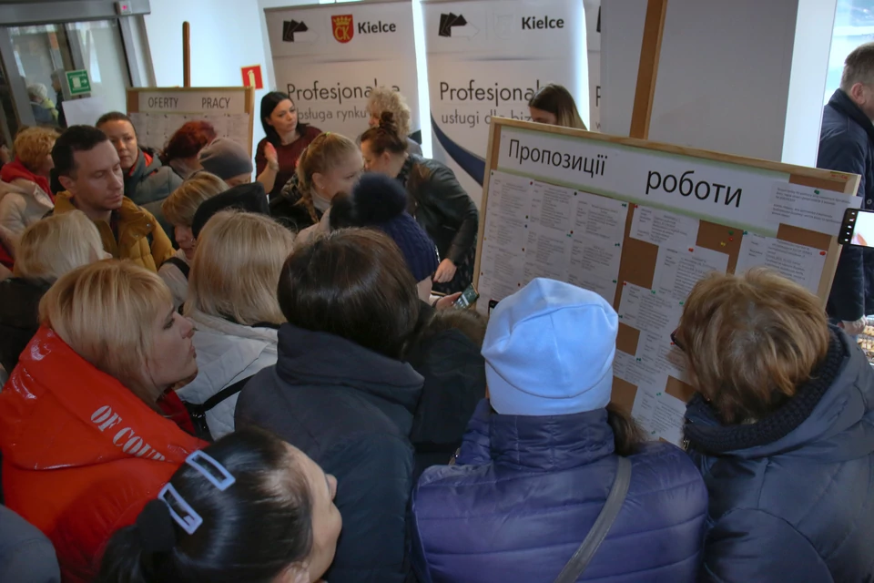 Tłumy na Targach Pracy dla Ukraińców w Kielcach
