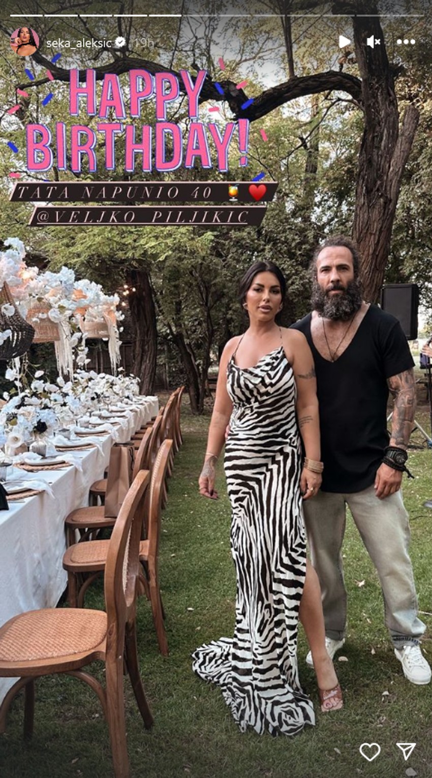 Seka Aleksić proslavila Veljkov 40. rođendan