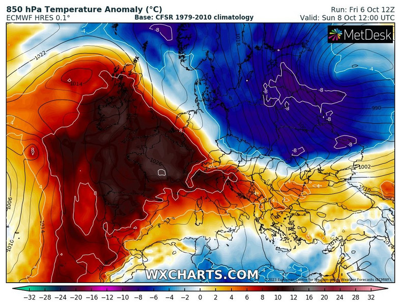 Polska dostanie się pod wpływ bardzo zimnej masy powietrza z północy