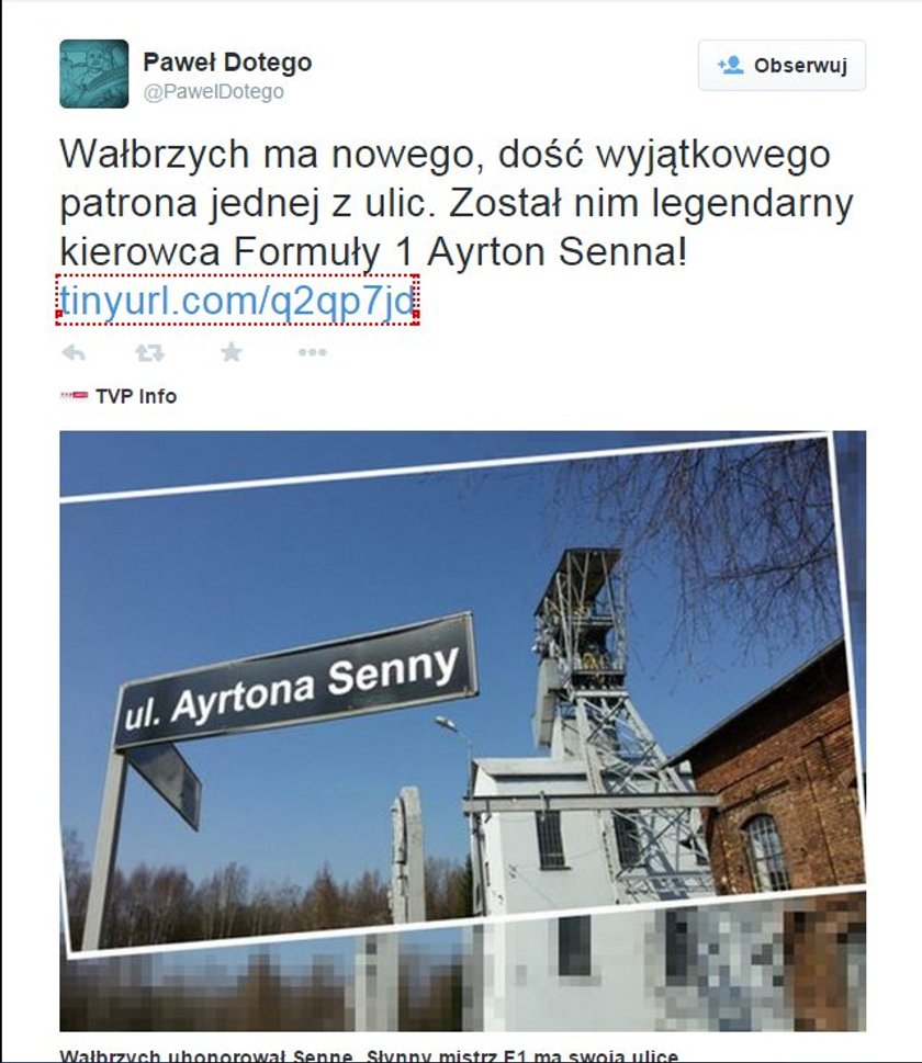 Polskie miasto uhonorowało słynnego kierowcę