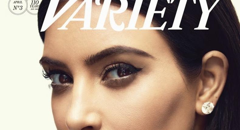 Kim Kardashian cover photos for variety magazine