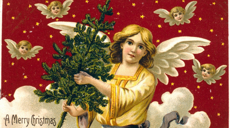 Karácsonyi képeslap 1880- ból / Fotó: Profimedia