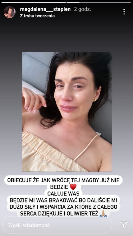 Magdalena Stępień znika z Instagrama przez Jakuba ...