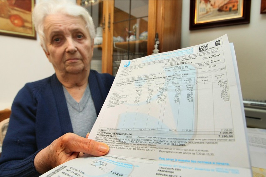 Umesto 300, računi za vodu i do 6.000 dinara