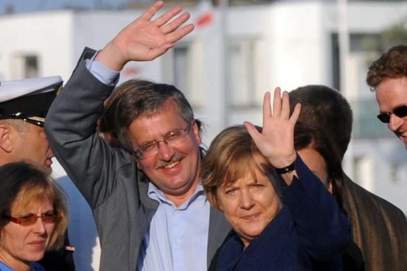 angela merkel, bronisław komorowski, hel, wizyta, statek