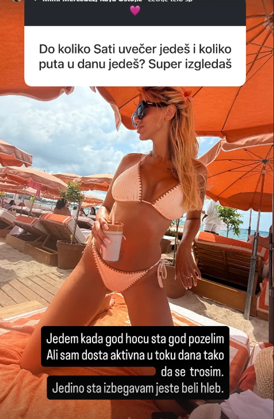 Aleksandra Nikolić otkrila kako se hrani