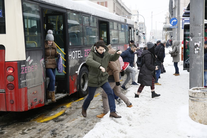 Beograđani željni snega