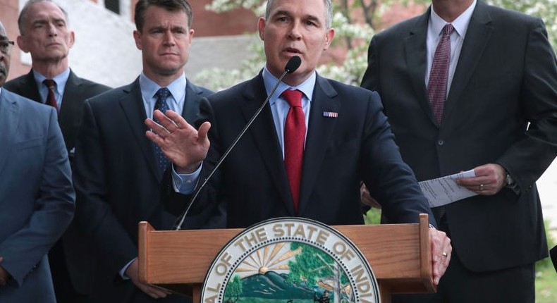 EPA administrator Scott Pruitt