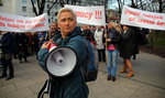 Protest opiekunek MOPS w Łodzi 