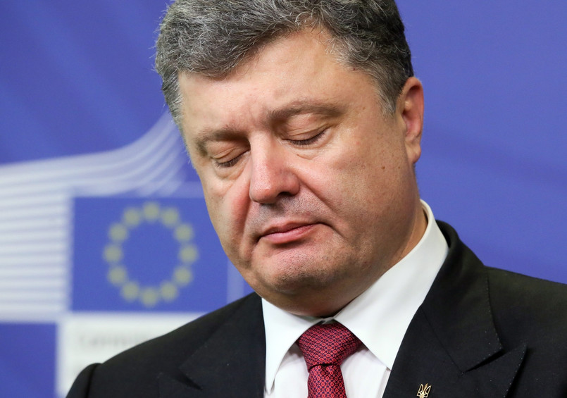 Petro Poroszenko na szczycie w Brukseli. Fot. EPA/JULIEN WARNAND