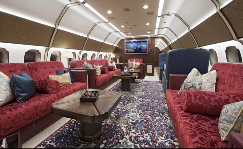 Private jet inner deco