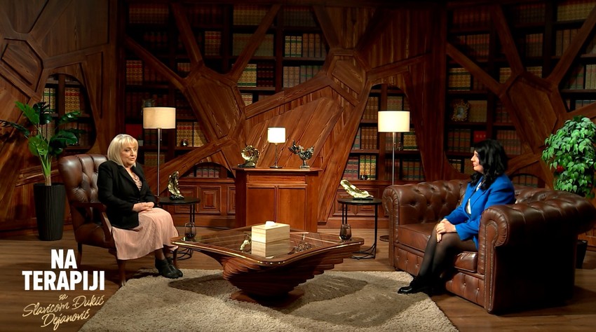 Milena Popović, emisija "Na terapiji sa Slavicom Đukić Dejanović"