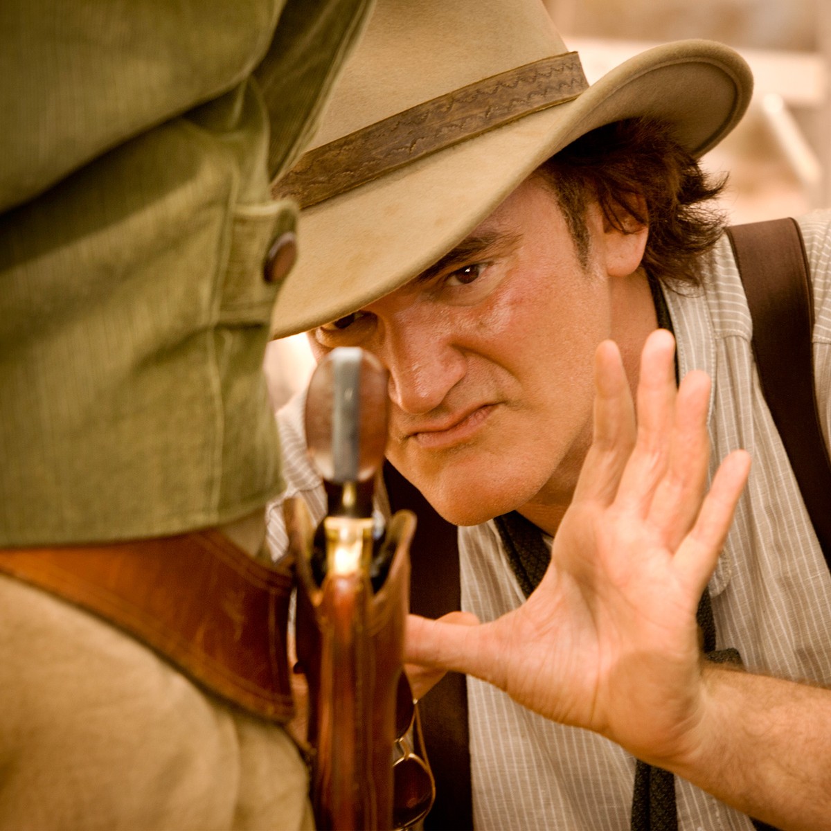 Quentin Tarantino na planie "Django"