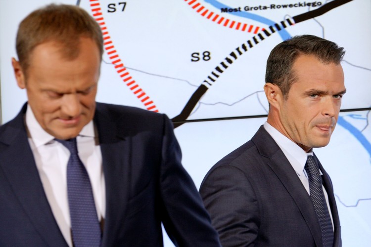 Donald Tusk i Sławomir Nowak