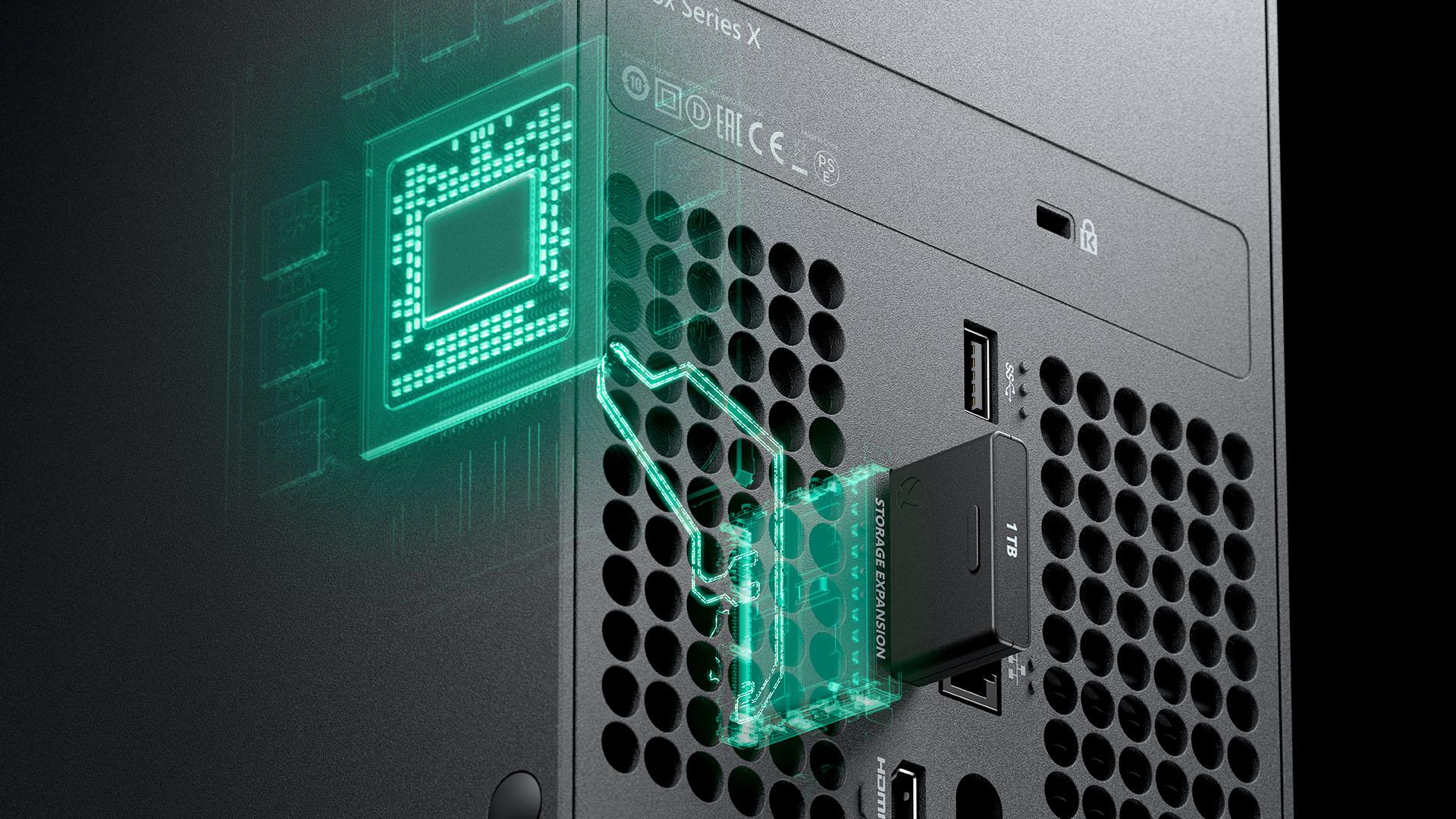 Pripojenia cez rozhranie PCI Express 4.0 smerujúce priamo k procesoru v novom Xboxe.