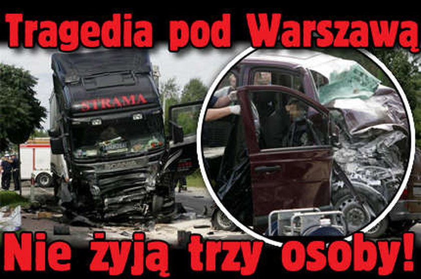 Tragedia pod Warszawą. Nie żyją trzy osoby! FOTO