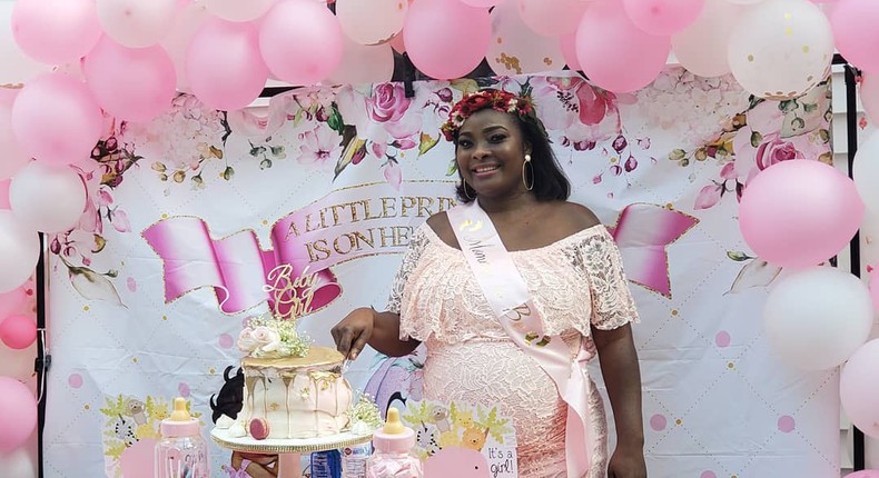 Ronke Odusanya aka Flakky Ididowo has announced the arrival of her first child on August 19, 2019.