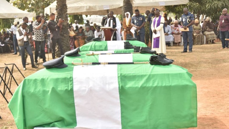 Image result for burial of the five who die in an helicopter crash