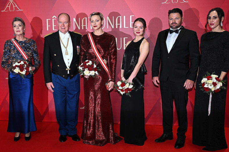 Karolina Hanowerska, książę Albert II, księżna Charlene, Aleksandra Hanowerska, Sean Wittstock i Chantell Violet Serfontein