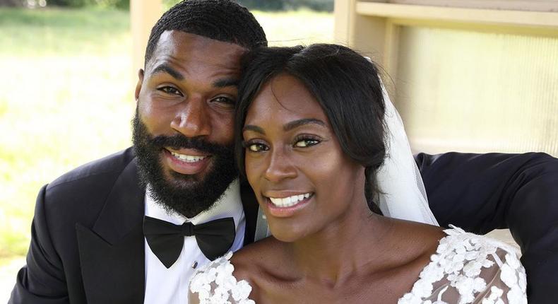 BBNaija housemate, Mike got married to fellow athlete, Perri before auditioning for BBNaija 2019. [Instagram/itspsd]