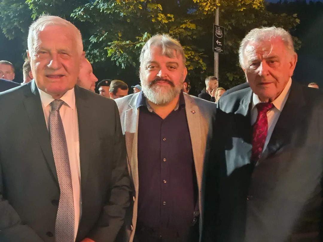 Václav Klaus, Eduard Chmelár a Vladimír Mečiar.