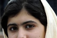 malala twarz z bliska