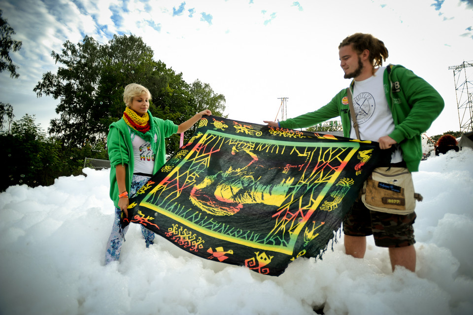 Publiczność drugiego dnia Ostróda Reggae Festival