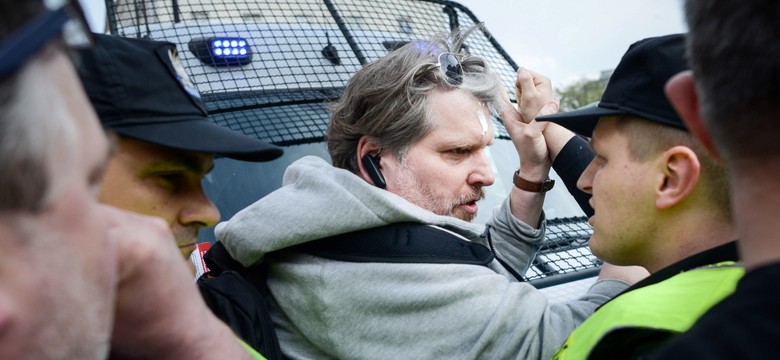 Frankowicze protestowali przed NBP i Pałacem Prezydenckim. Przepychanki z policją [ZDJĘCIA]