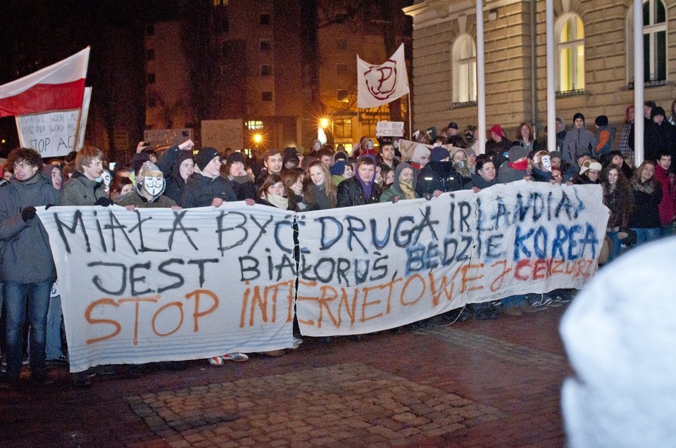 Manifestacja Anty ACTA - Bielsko-Biała, fot. magda1901/ Daj znać